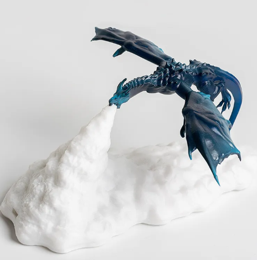 3D Printed LED Dragon Lamp