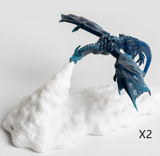 3D Printed LED Dragon Lamp